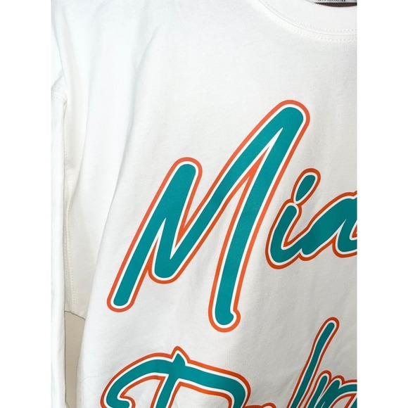 GAMEDAY COUTURE Miami Dolphins NWT Long Sleeve Oversized Shirt NFL | SMALL - Picture 8 of 15